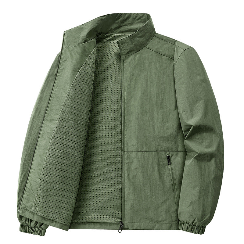 Men's Lightweight Casual Jacket with Narrow Collar Mune Fashion