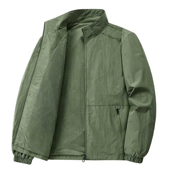 Men's Lightweight Casual Jacket with Narrow Collar Mune Fashion