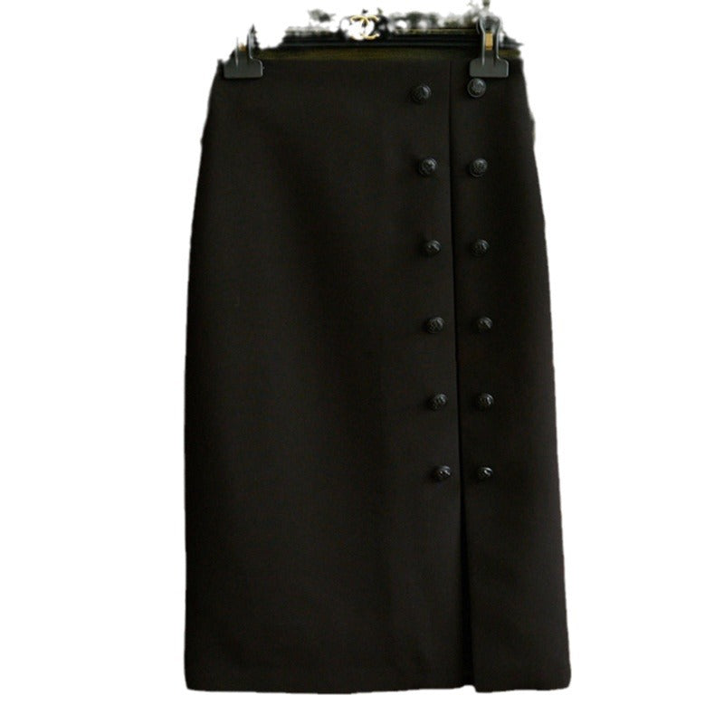 Women Elegant Pencil Skirt with Button Details Mune Fashion 1789268812