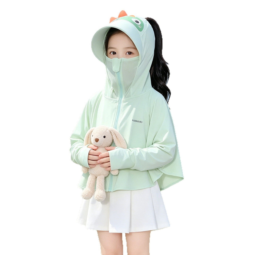 Girl multifunctional sun jacket with integrated hood Mune Fashion