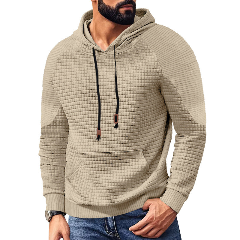 Men's hoodie with square structure, raglan sleeves, and kangaroo pocket Mune Fashion