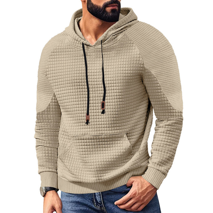 Men's hoodie with square structure, raglan sleeves, and kangaroo pocket Mune Fashion