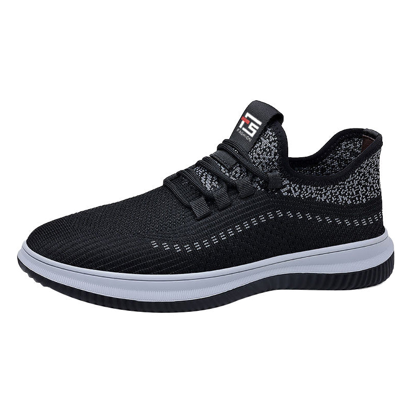Men's Lightweight Knitted Performance Sneaker with Sock-Like Shaft and Flexible Grip Sole Mune Fashion