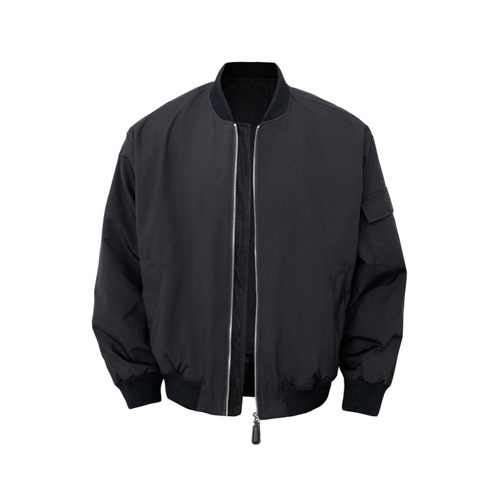 Men's Vintage Bomber Jacket with Zipper Mune Fashion