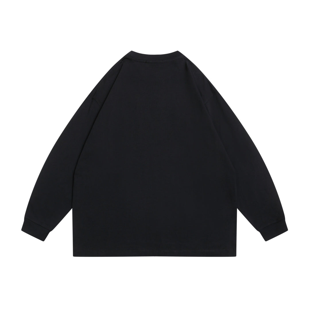 Unisex Oversized Sweatshirt with Front Print 'Brilliant', Raglan Sleeves and Ribbed Crew Neck Mune Fashion