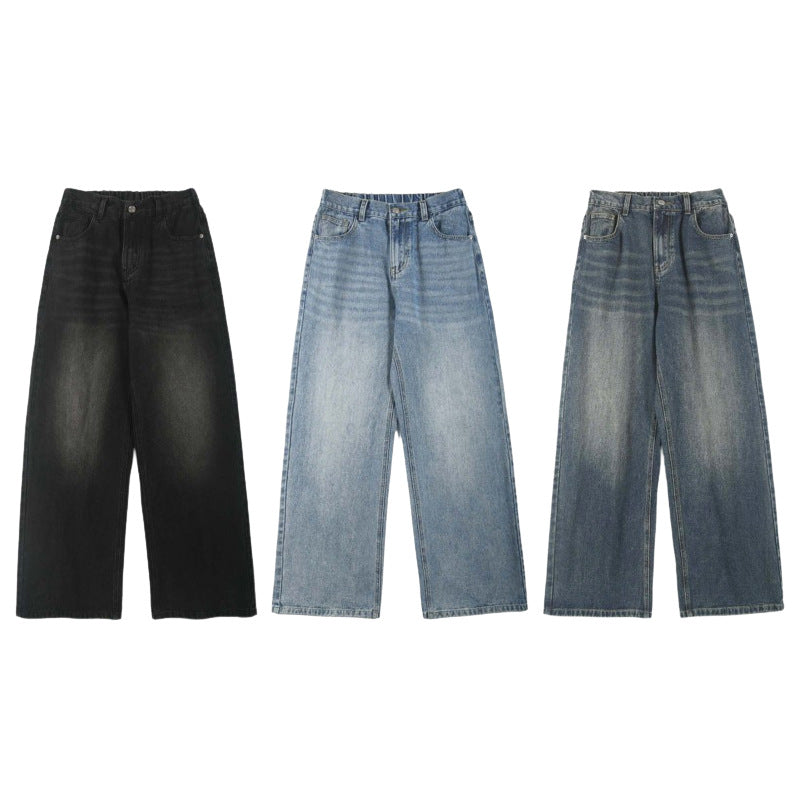 Men Wide Baggy Jeans in Vintage Look with Five-Pocket Cut Mune Fashion