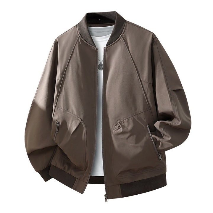 Men's Fashionable Bomber Jacket with Inner Lining Mune Fashion