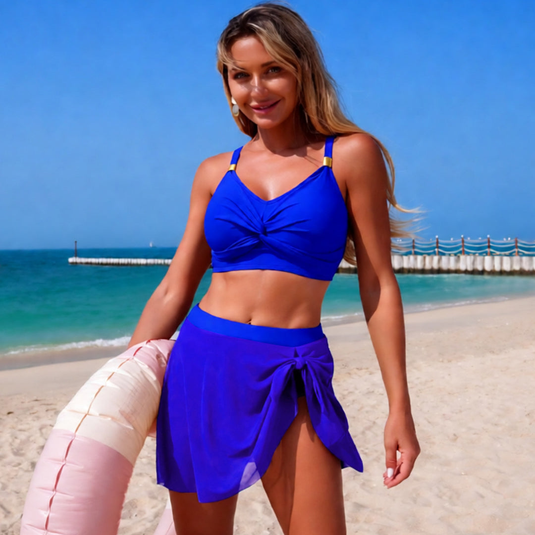 Ladies Swim Bikini with Wrap Skirt Mune Fashion