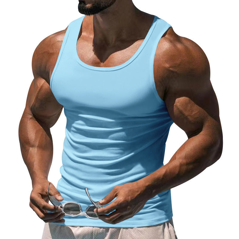 Men's Breathable Sports Tank Top with Body-Hugging Cut Mune Fashion