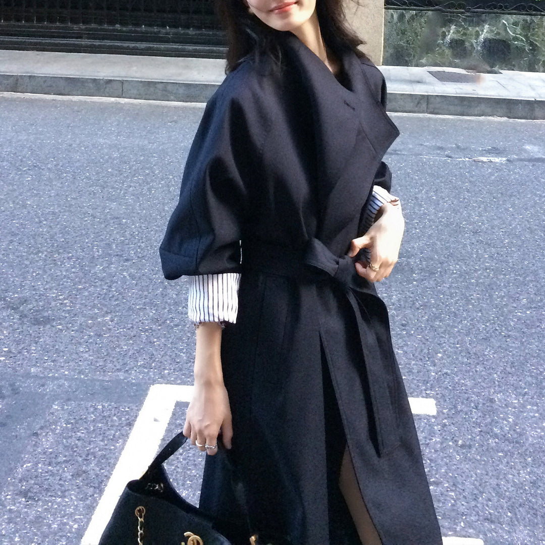Women Stylish Plus Size Trench Coat Mune Fashion