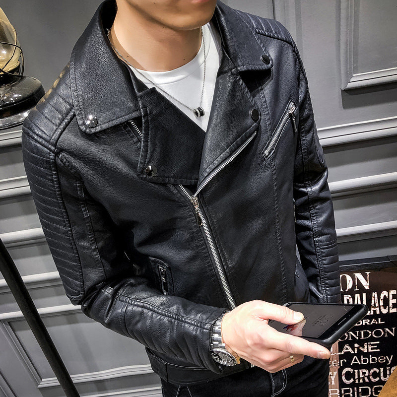 Men's Fashion Biker Jacket made of high-quality Faux Leather Mune Fashion