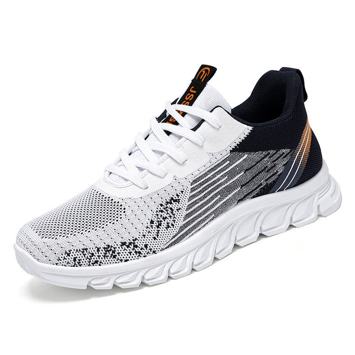 Men's breathable lightweight running sneakers with knitted upper material and cushioned EVA sole Mune Fashion