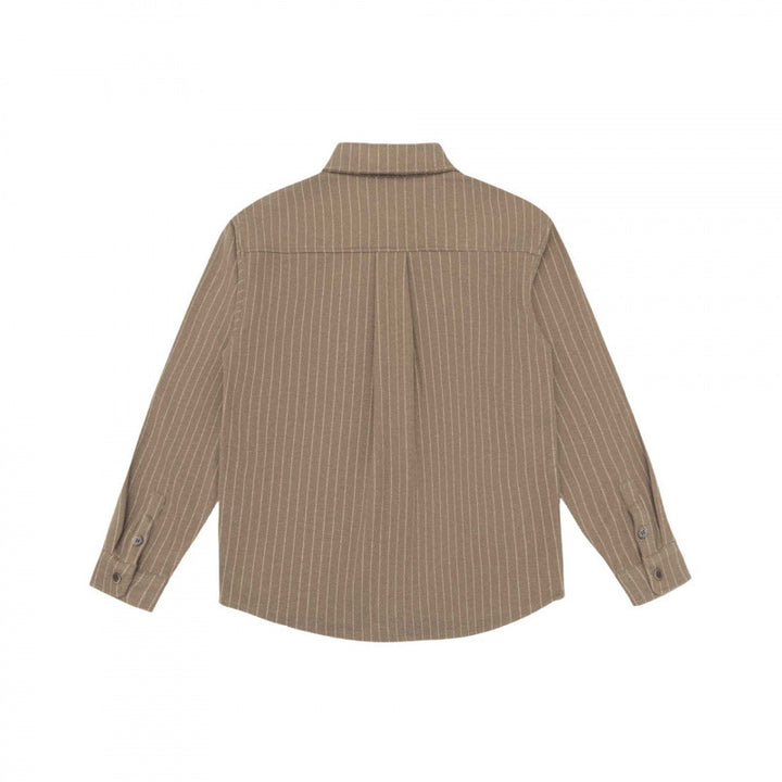 Men's boxy shirt with pinstripes, raglan sleeves, and soft flannel feel Mune Fashion