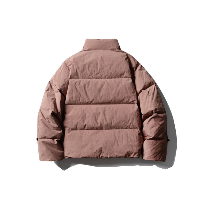 Men's Short Boxy Puffer with Padded Cushion Collar and Windproof Outer Shell Mune Fashion