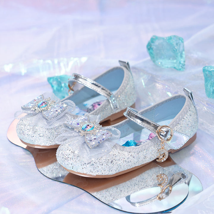 Girls Glittering Ballerina with Decorative Bow Application Mune Fashion