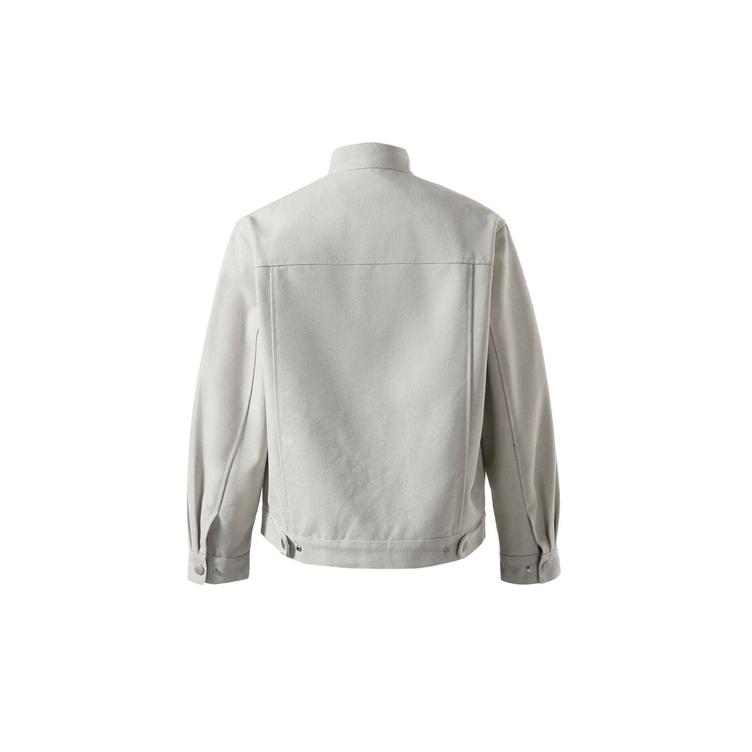 Men's short jacket with stand-up collar and zip pockets Mune Fashion