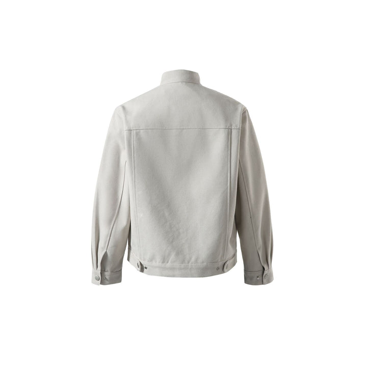 Men's short jacket with stand-up collar and zip pockets Mune Fashion