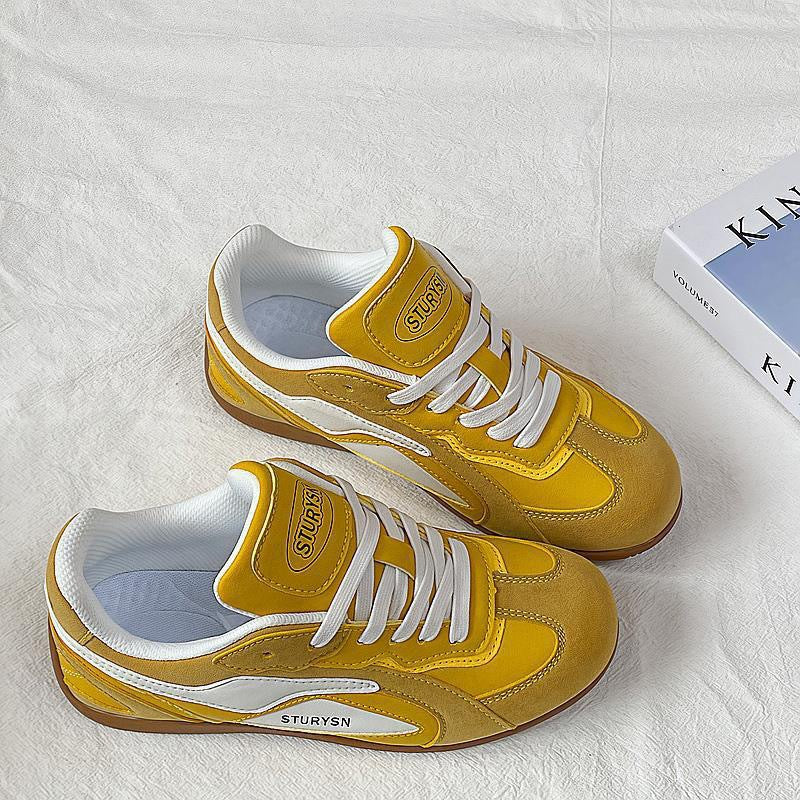 Ladies Retro-Inspired Sneakers with Breathable Upper Material Mune Fashion