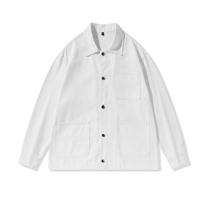 Unisex Oversize Work Jacket in Overshirt Style made of Canvas with Patch Pockets Mune Fashion