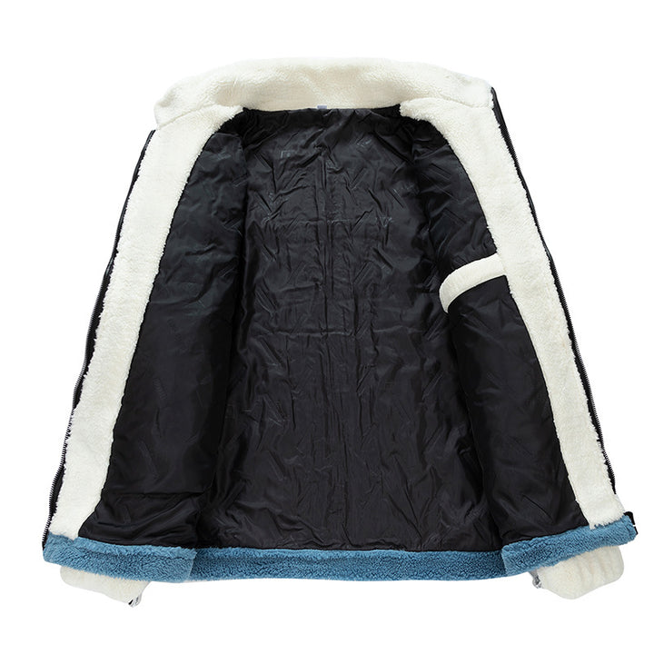Men's Cozy Fleece Jacket with Hood Mune Fashion