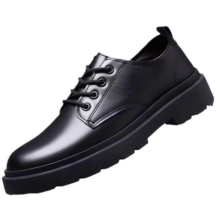 Men's Shiny Leather Shoes Mune Fashion