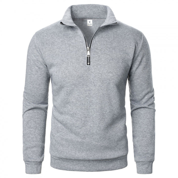Men's Sporty Sweatshirt with Stand-Up Collar Mune Fashion
