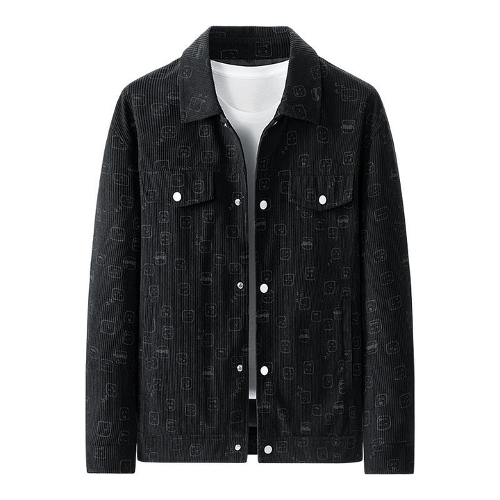 Men's Fashion Cord Jacket with Unique Pattern Mune Fashion