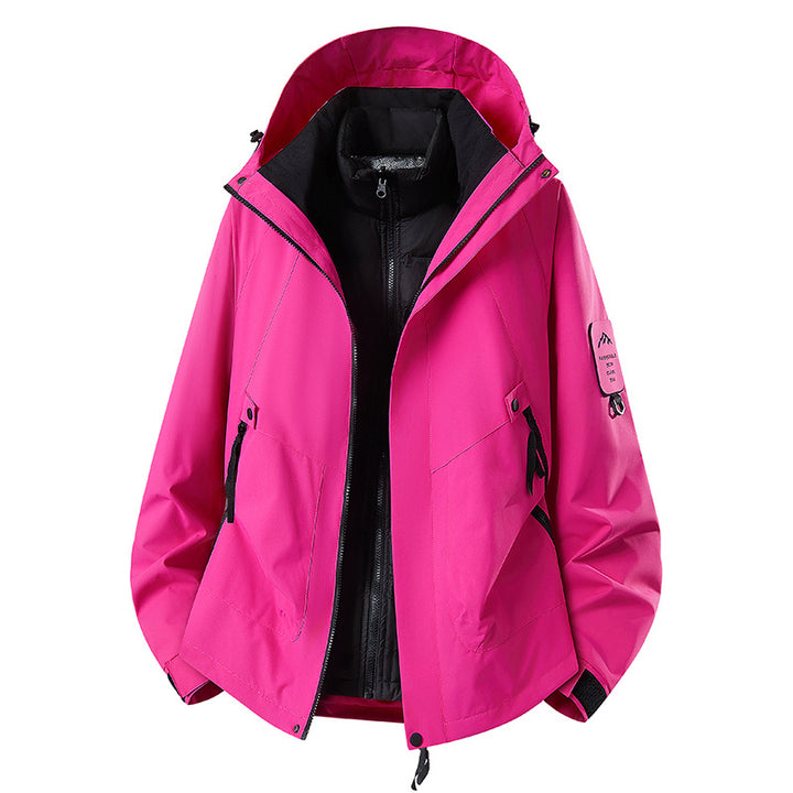 Men's Two-in-One Weather Protection Jacket with Removable Padded Vest and Adjustable Hood Mune Fashion