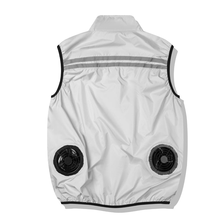 Unisex nan ultralight reflective wind vest with zipper Mune Fashion