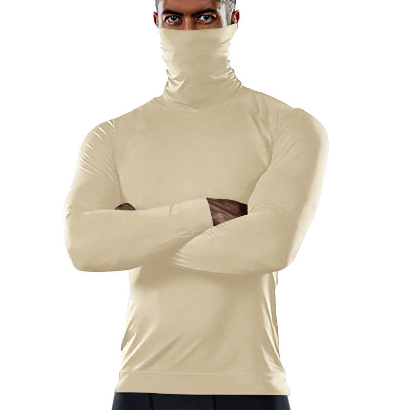 Men's Functional Shirt with High Collar and Innovative Moisture Management Mune