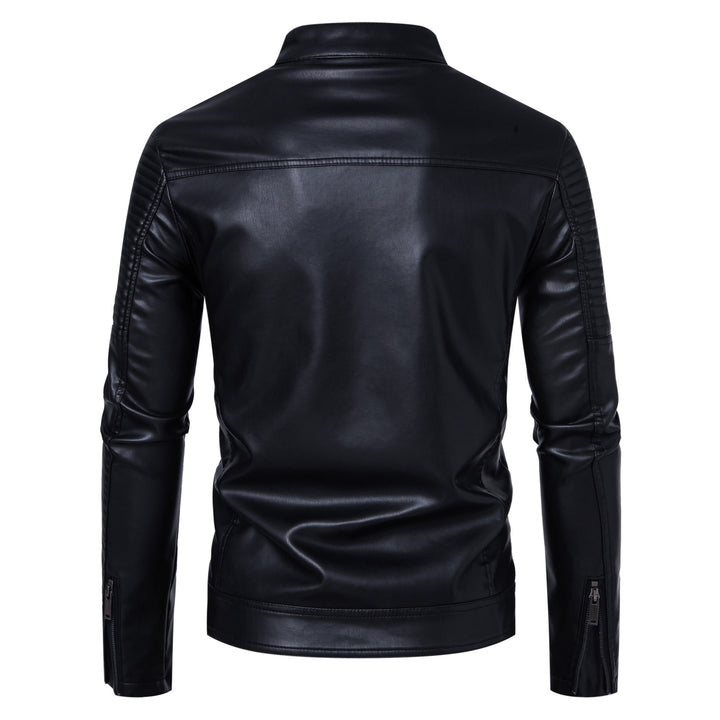 Men's Fashionable and Robust Leather Jacket Mune Fashion