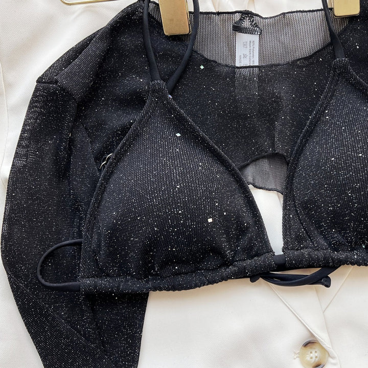 Ladies Glamorous Bikini with Transparent Top Mune Fashion