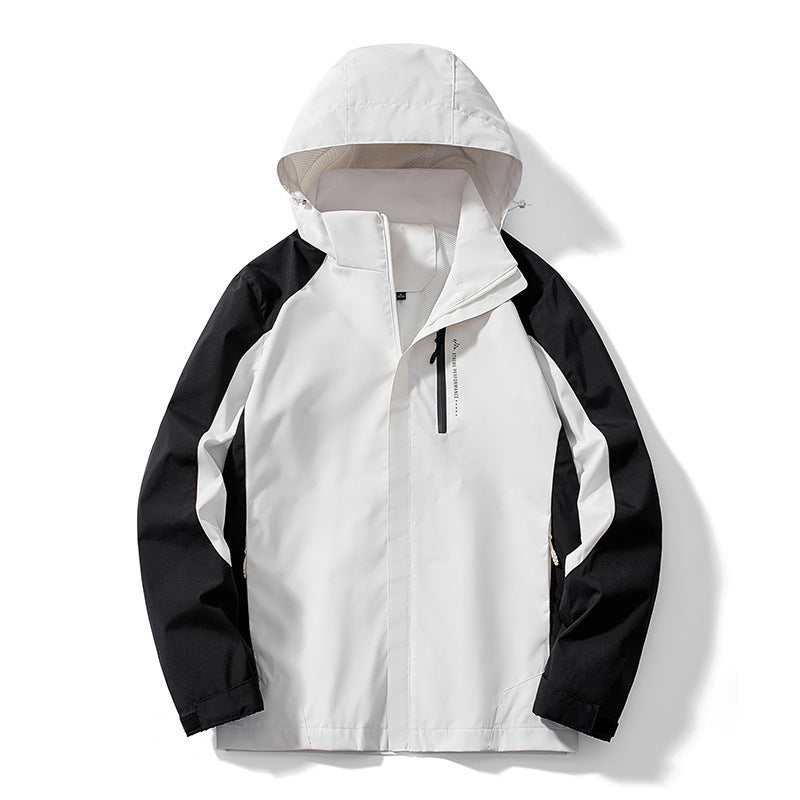Women's two-layer softshell rain jacket with hood, breathable membrane and chest zip Mune Fashion