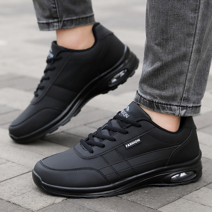 Men's nan comfort lace-ups made of synthetic leather with visible air chamber and padded insole Mune Fashion