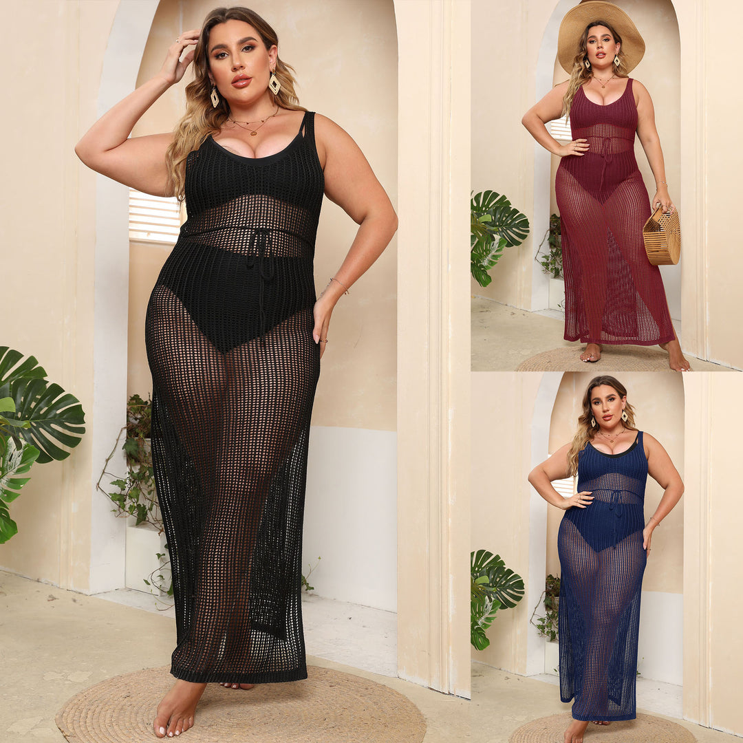 Women's transparent beach dress with side slits Mune Fashion