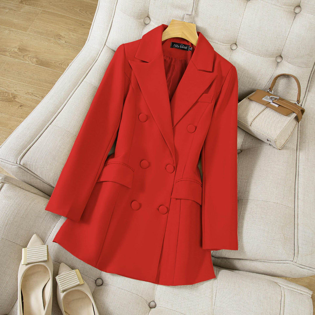 Women Elegant and Stylish Double-Breasted Blazer Mune Fashion