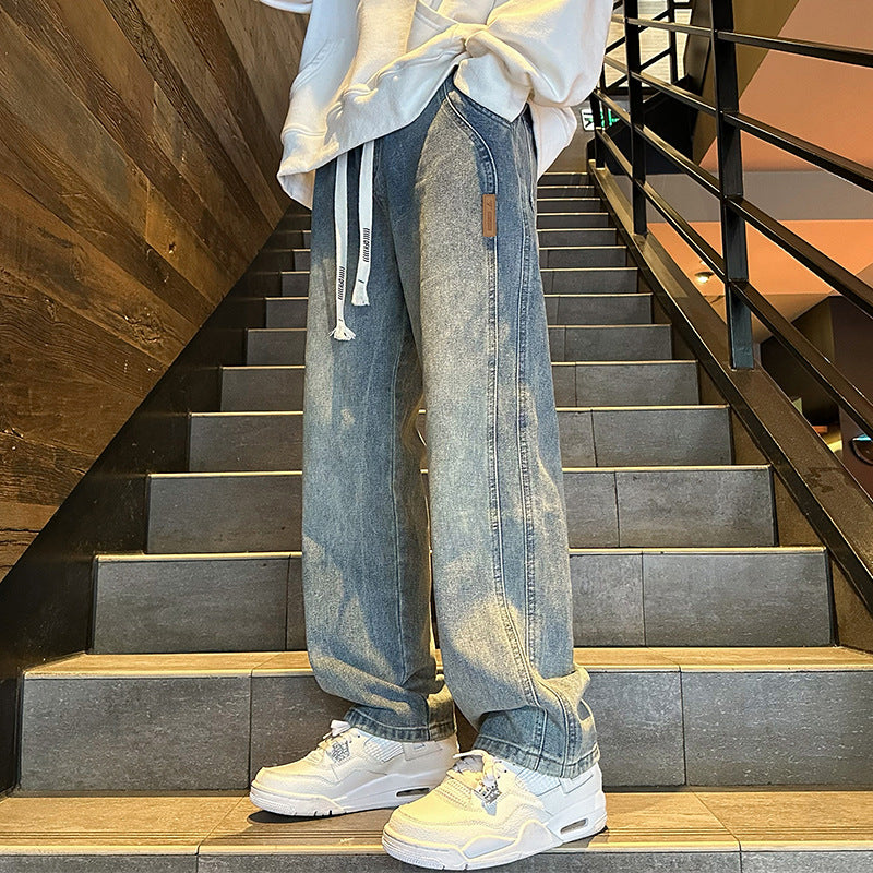 Men's Casual and Loose Denim Pants Mune Fashion
