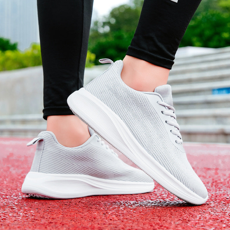 Unisex nan lightweight knitted running shoe with breathable upper material and shock-absorbing foam sole Mune Fashion