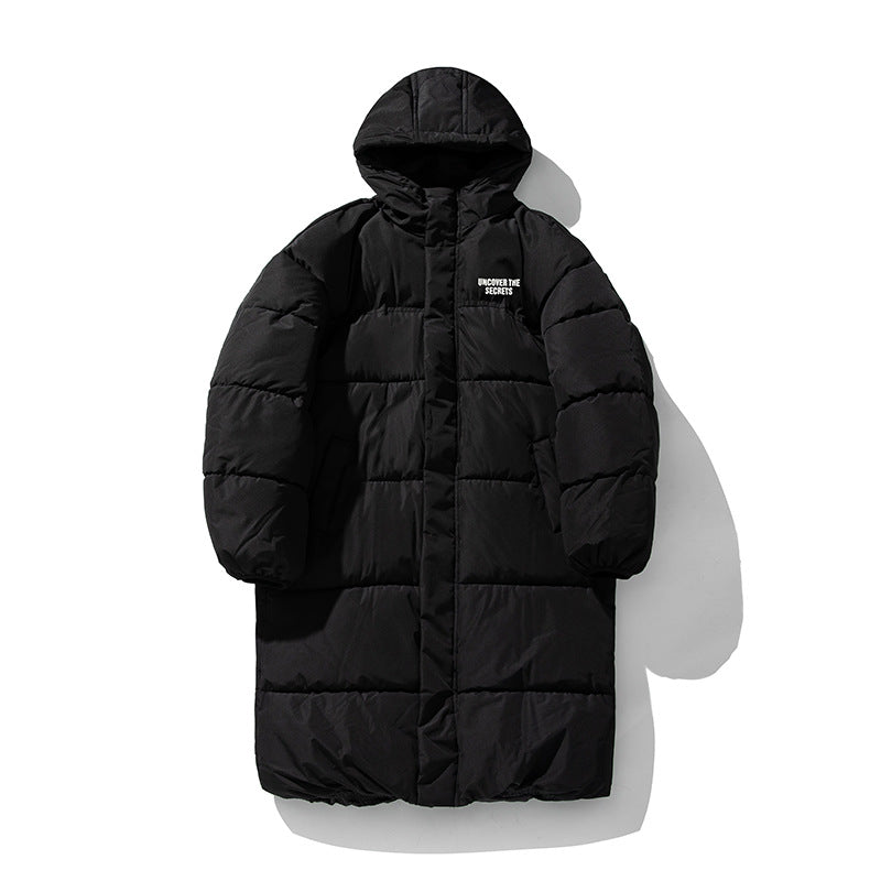 Unisex Padded Quilted Coat with Hood, Thermal Lining and Drawstring Hem Mune Fashion