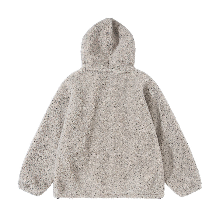 Unisex Boxy Teddy-Fleece Hoodie Jacket with Zipper Mune Fashion