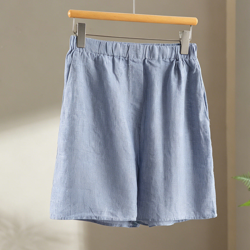 Men's Vintage Washed Linen Shirt with Chest Pocket and Rounded Hem Mune Fashion