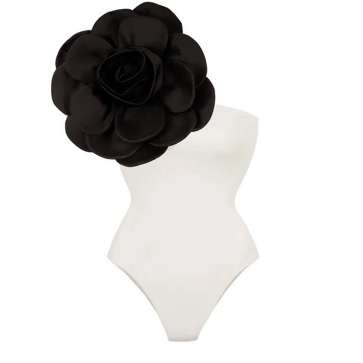 Women's Elegant Jumpsuit with Intricate Flower Decoration Mune Fashion