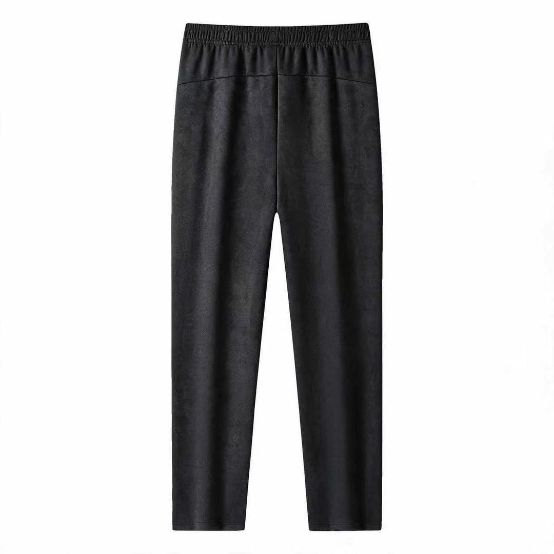 Men's Slim-Fit Jogging Pants with Elastic Waistband, Drawstring and Zipper Pockets Mune Fashion