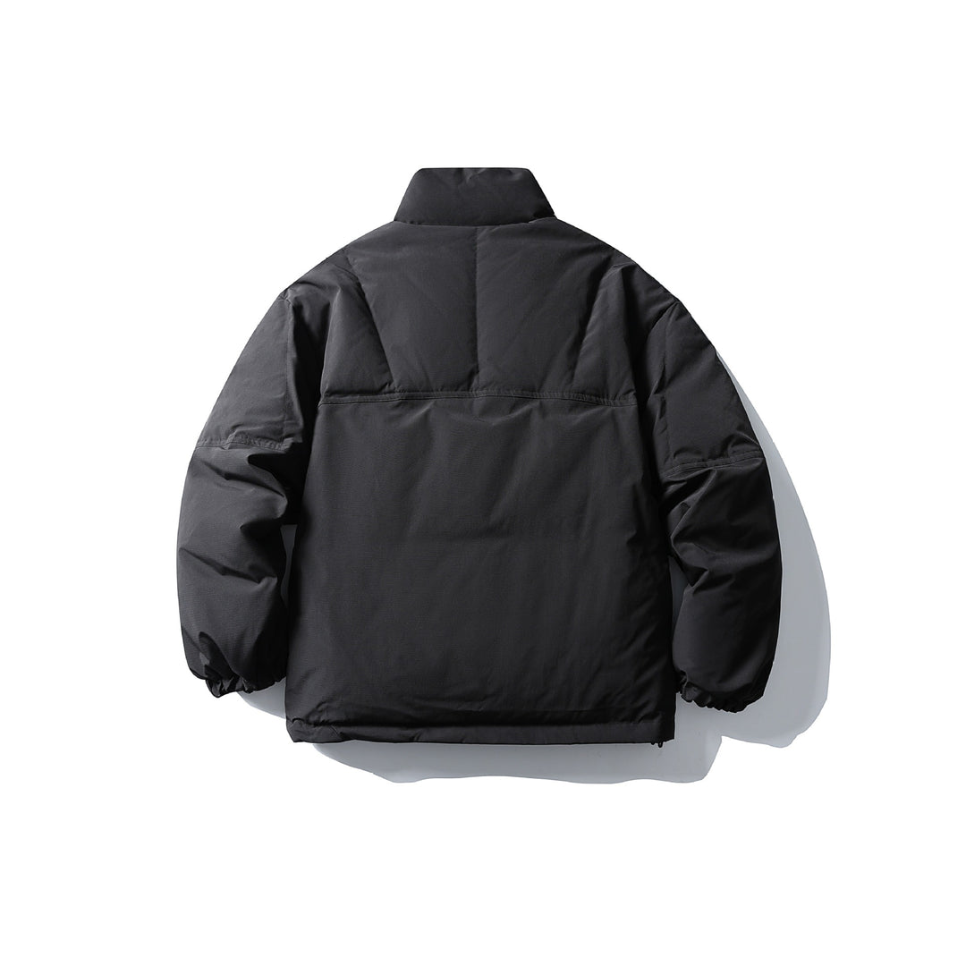 Men's Quilted Thermal Insulation Jacket with High Stand Collar Mune Fashion