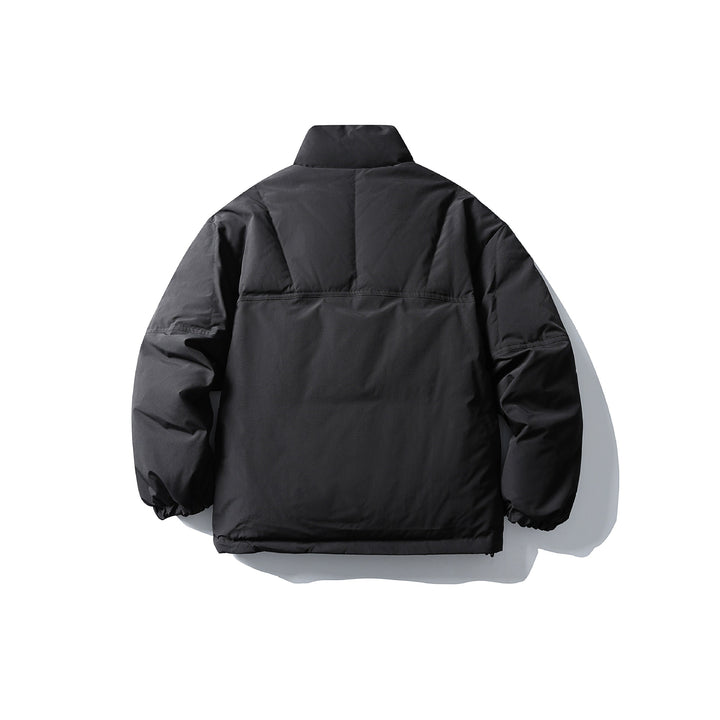 Men's Quilted Thermal Insulation Jacket with High Stand Collar Mune Fashion