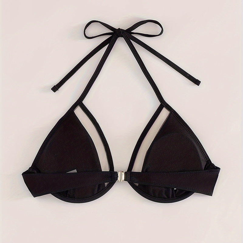 Ladies triangle bikini with innovative transparency design Mune Fashion