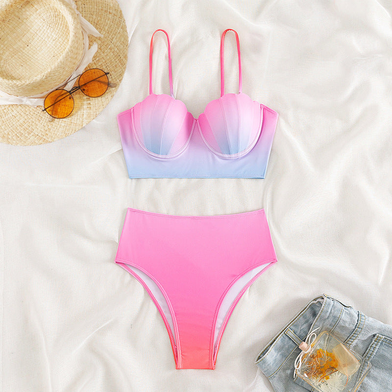Women's bikini top with shell shape and high waistband Mune Fashion