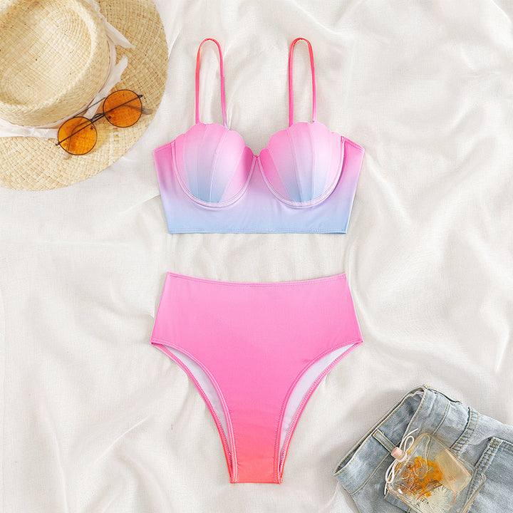 Women's bikini top with shell shape and high waistband Mune Fashion