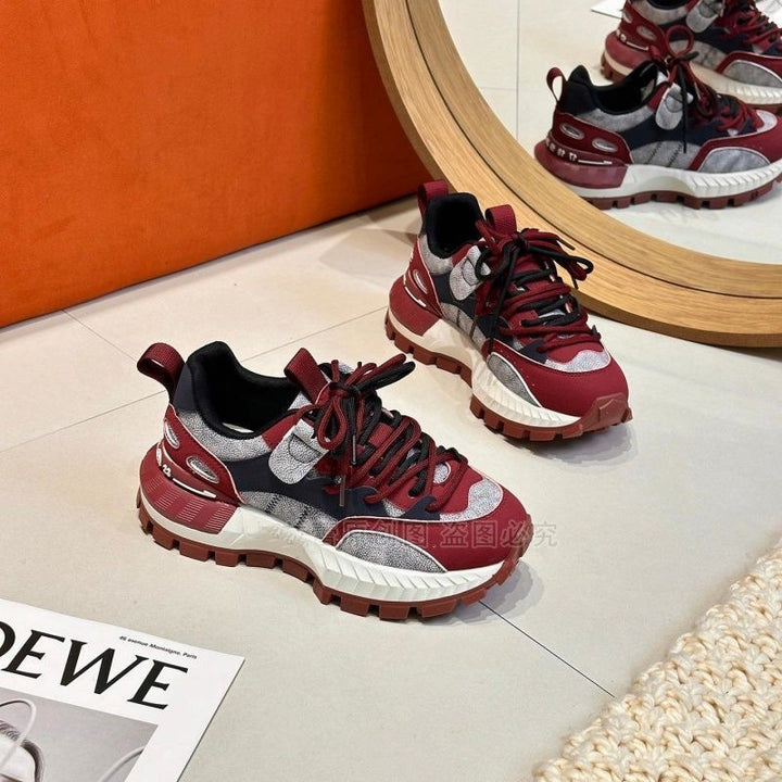 Women's sporty sneakers with non-slip profile sole and breathable upper material Mune Fashion