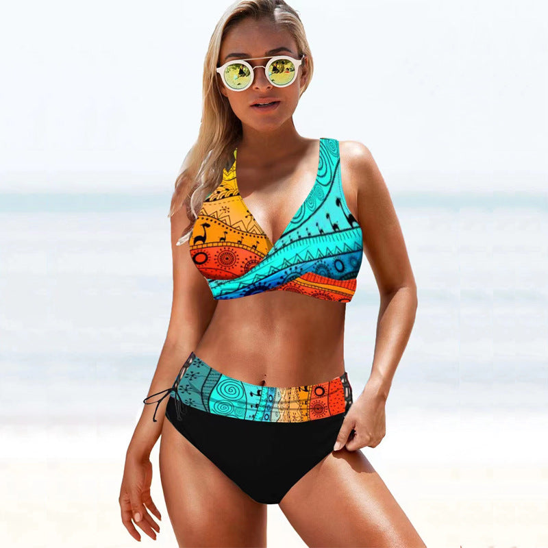 Women Bikini Set with comfortable wrap design Mune Fashion
